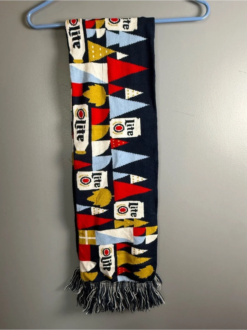 Miller Lite Winter Holiday Scarf 